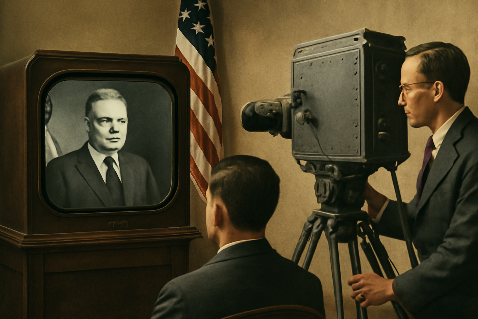 Prvé skúšobné televízne vysielanie v USA prenieslo aj prejav Herberta Hoovera