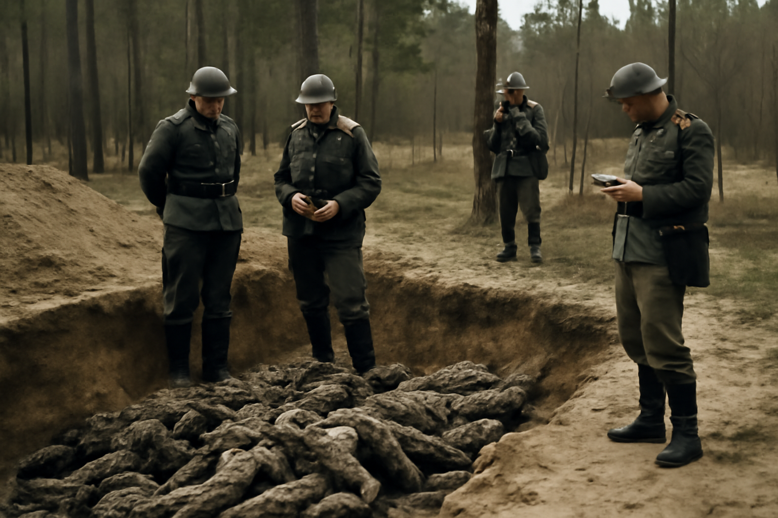 Wehrmacht pri Katyni odhalil masové hroby tisícov poľských obetí