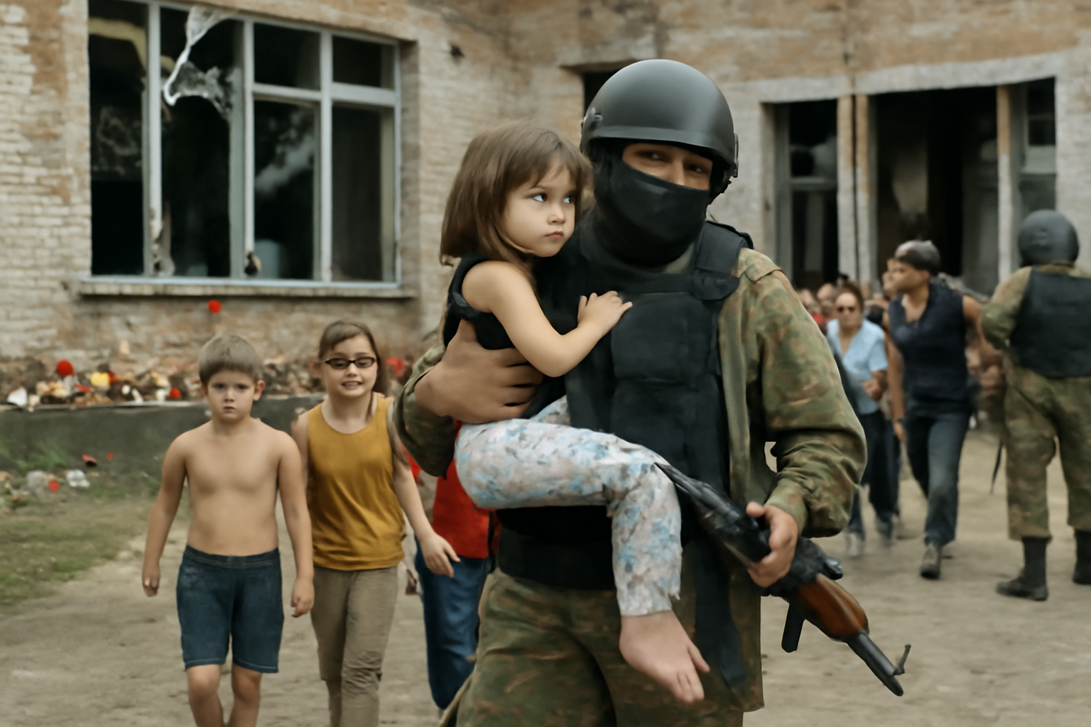Beslan: zásah pri oslobodzovaní rukojemníkov si vyžiadal 331 obetí, vrátane 186 detí