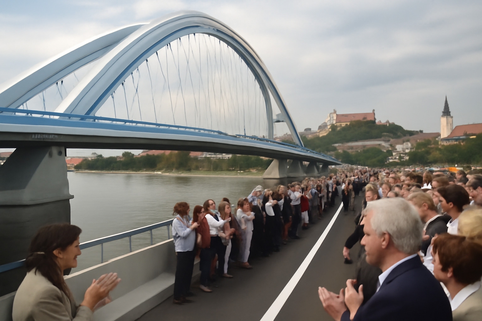 V Bratislave slávnostne otvorili most Apollo