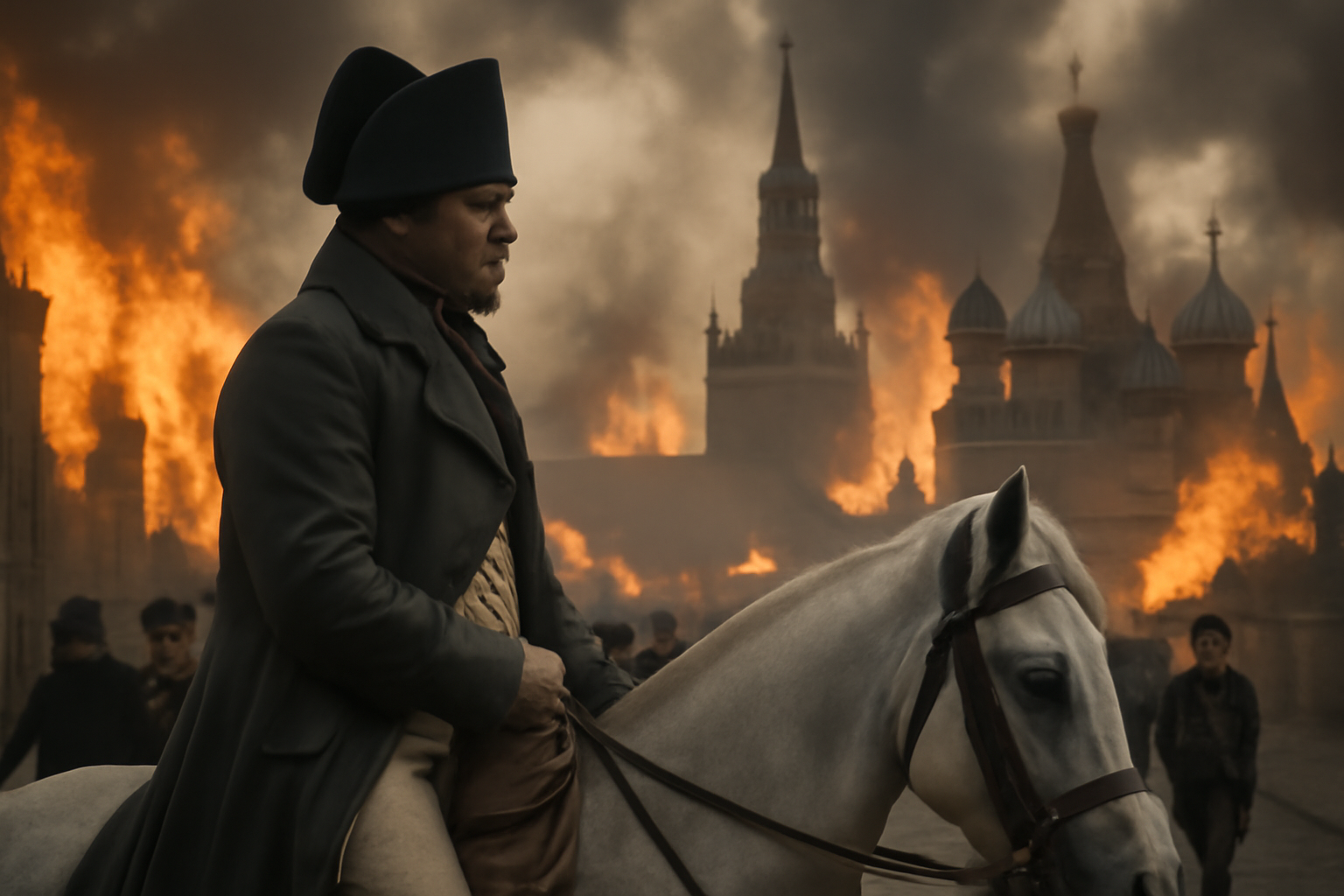 Napoleon I. vstúpil do opustenej Moskvy, ktorú zachvátili plamene