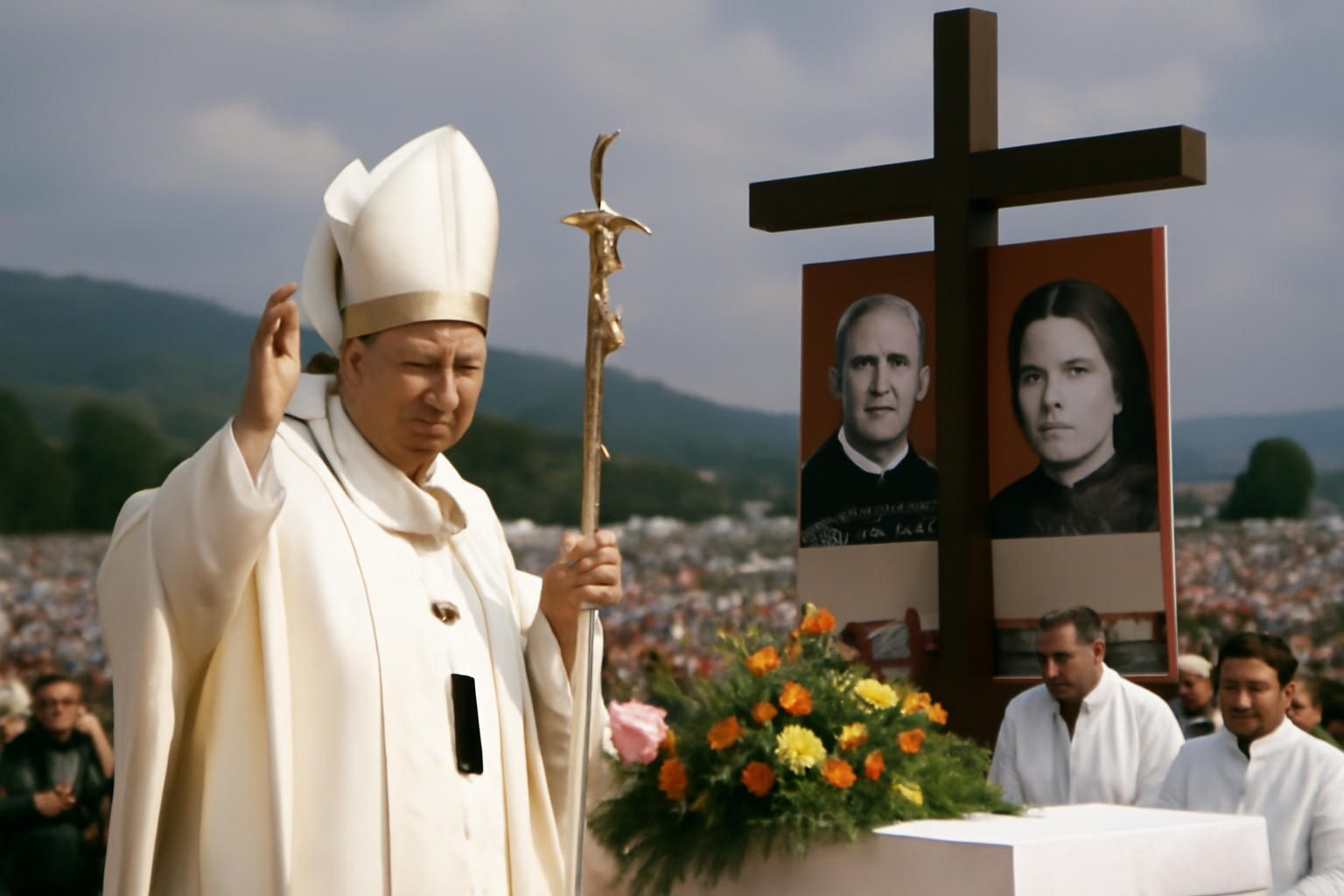 Ján Pavol II. uzavrel návštevu Slovenska blahorečením obetí komunizmu