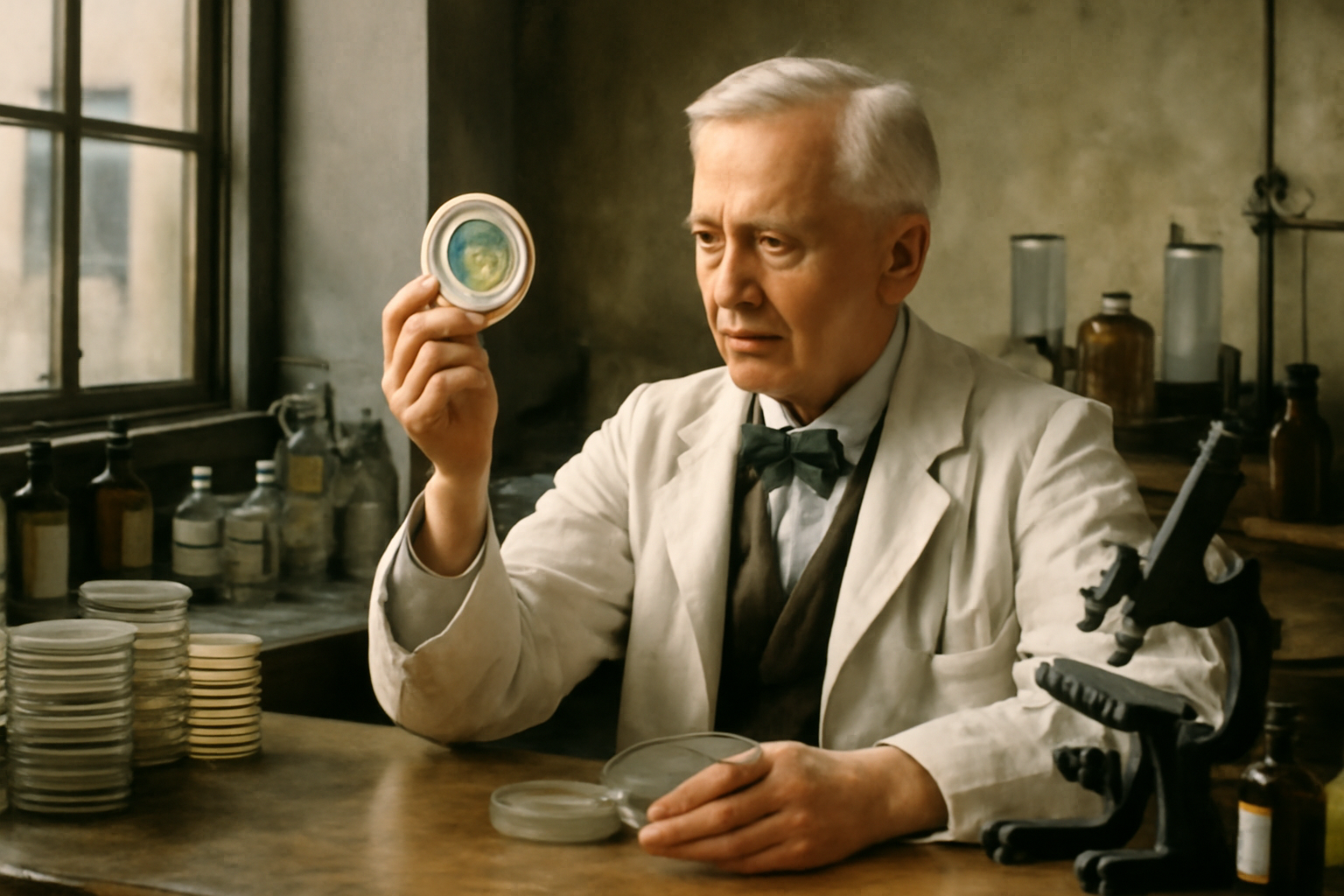 Alexander Fleming objavil penicillium, kľúč k penicilínu