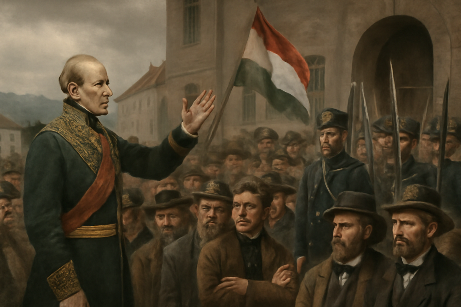 Ferdinand V. rozpustil uhorský snem a v Uhorsku vyhlásil vojnový stav