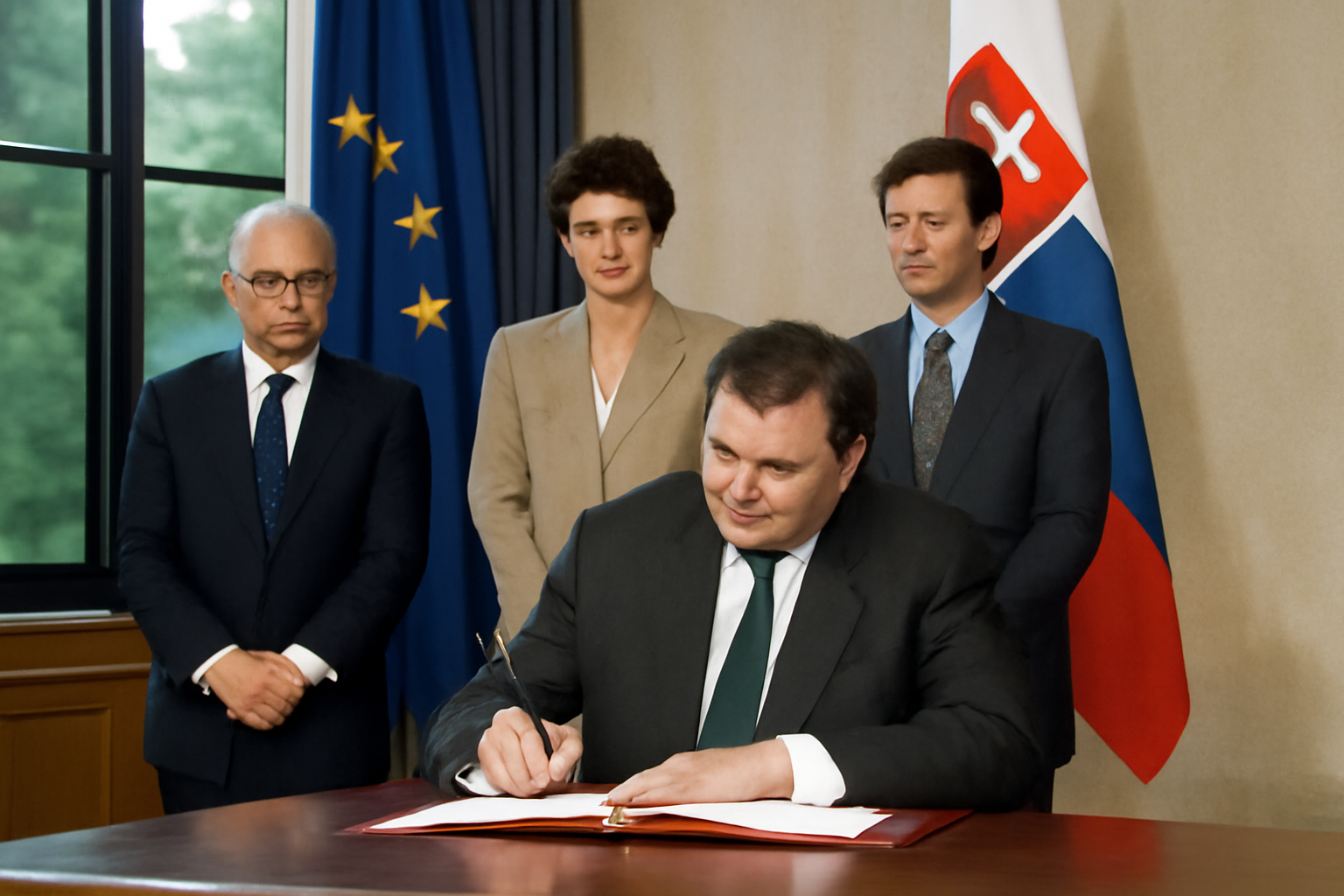 Mečiar v Luxembursku podpísal asociačnú dohodu SR s Európskym spoločenstvom
