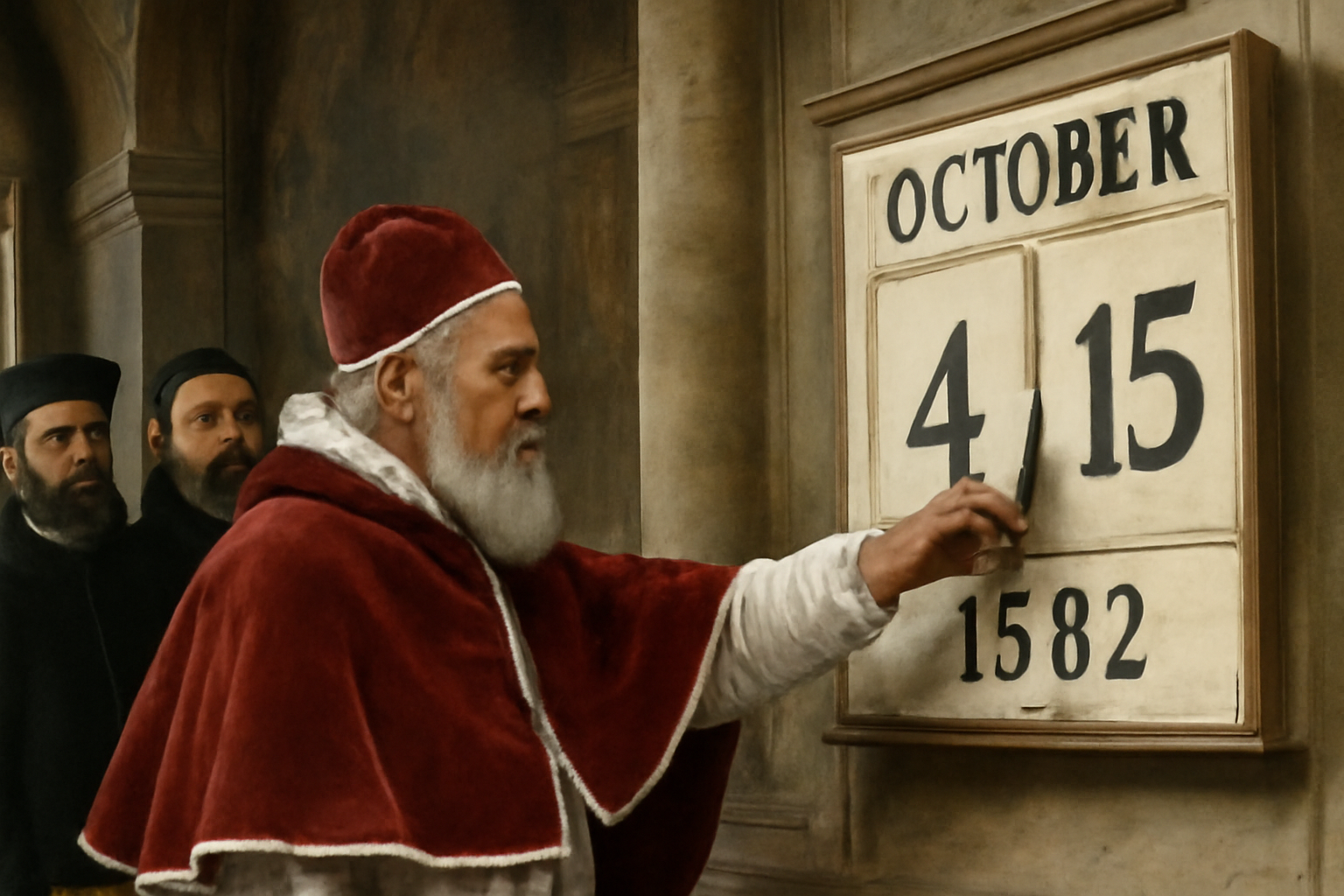 Gregor XIII. preskočil v kalendári desať dní: po 4. októbri 1582 prišiel 15. október