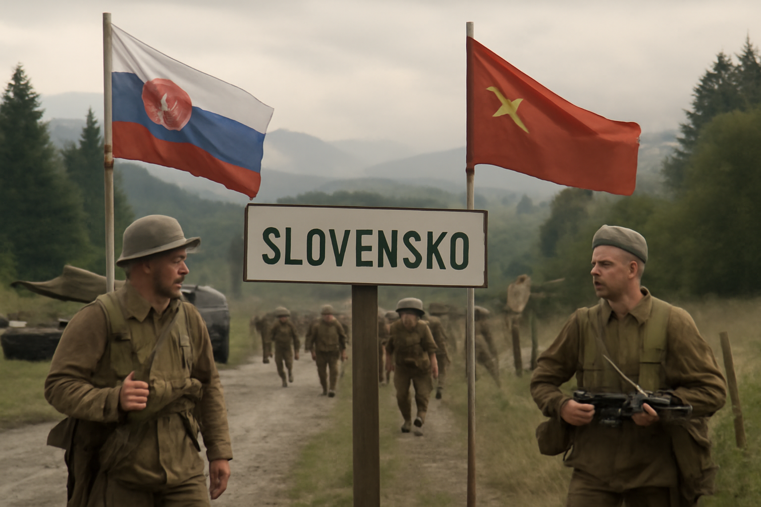 Československé a sovietske jednotky vstúpili na Slovensko cez Dukliansky priesmyk