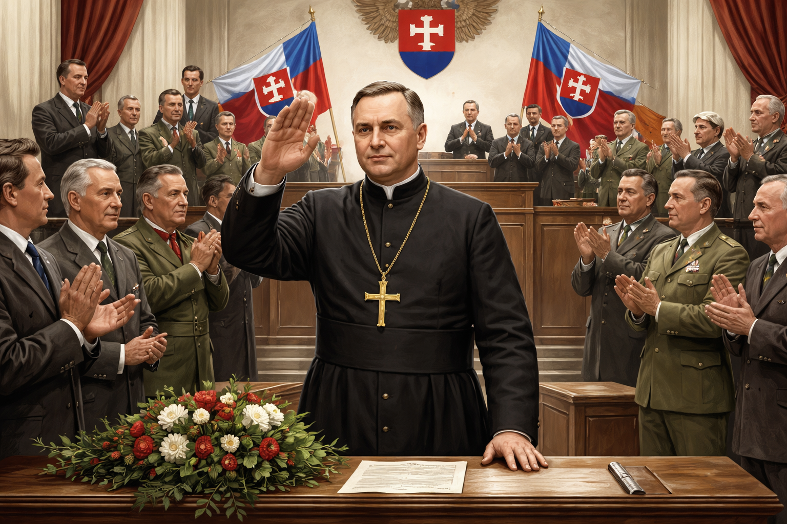 Jozef Tiso zvolený za prezidenta Slovenskej republiky