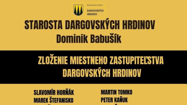 Dominik Babušík zostáva starostom mestskej časti Košice-Dargovských hrdinov: v regionálnych voľbách 2026