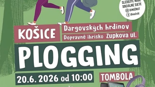 Košice-Furča (Dargovských hrdinov) pozýva na plogging: 20. júna 2026 o 10:00 na Zupkovej ulici spojíte beh či prechádzku so zberom odpadkov.