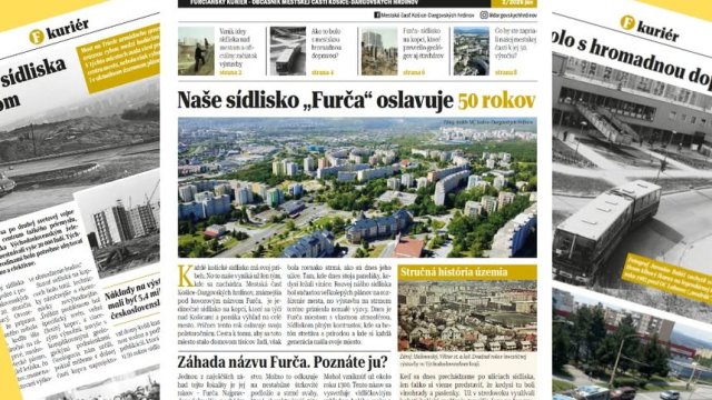 F-kuriér, občasník mestskej časti Košice-Dargovských hrdinov, prináša špeciálne vydanie k 50. výročiu sídliska Furča.
